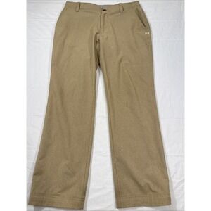PANTS GOLF Under Armour UA Drive Men 33/31 TAN Straight Leg Performance RIPSTOP